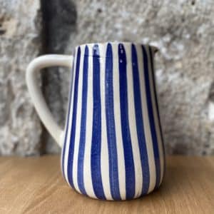 My Chic Résidence - Carafe rayée bleue