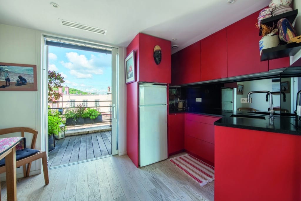 My Chic Résidence - Art Déco cuisine avec balcon d'un appartement lyon 1