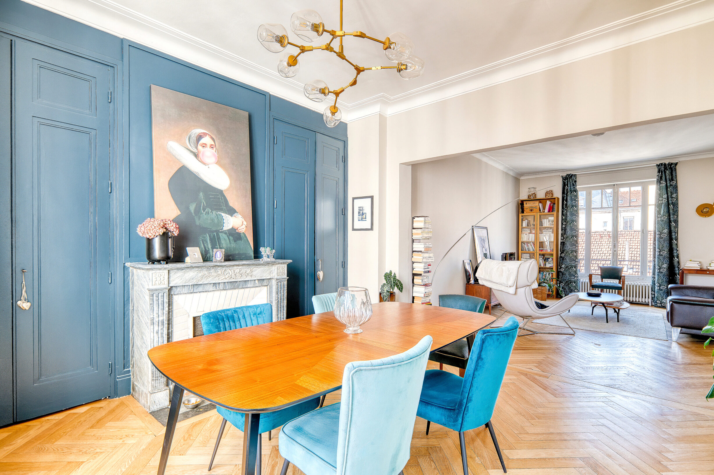LYON 6<br>Vue Fourvière, immeuble Art Déco